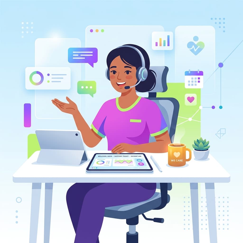 Friendly customer support specialist